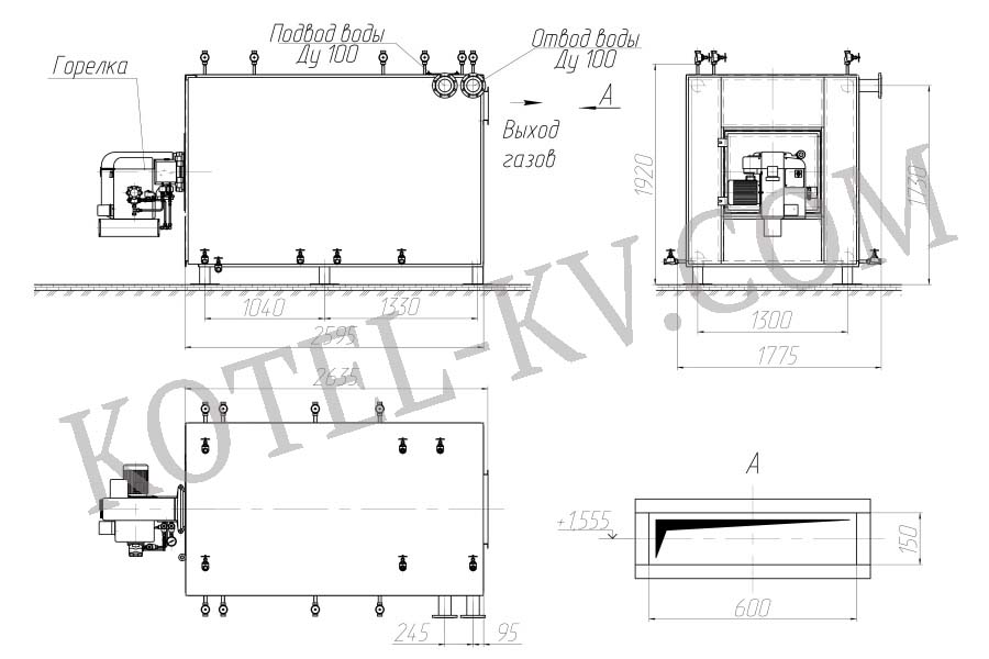 Котел КВа 1.1. Схема