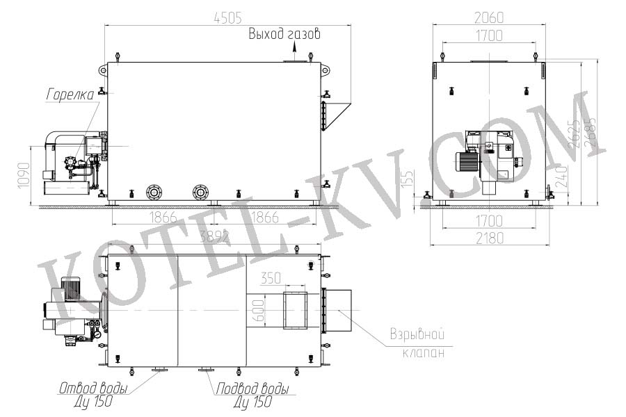 Котел КВа 2.0. Схема