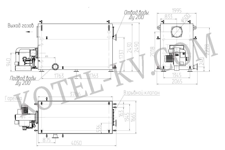 Котел КВа 3.0. Схема