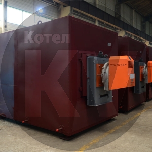 Мазутный котел с горелкой