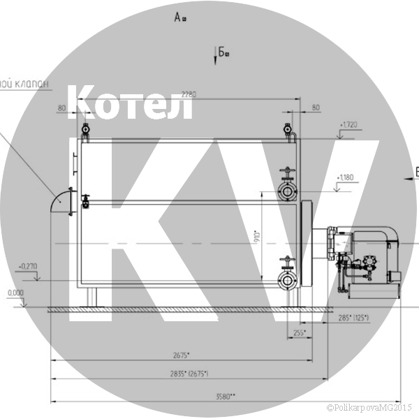 Чертеж котла КВа-0,4