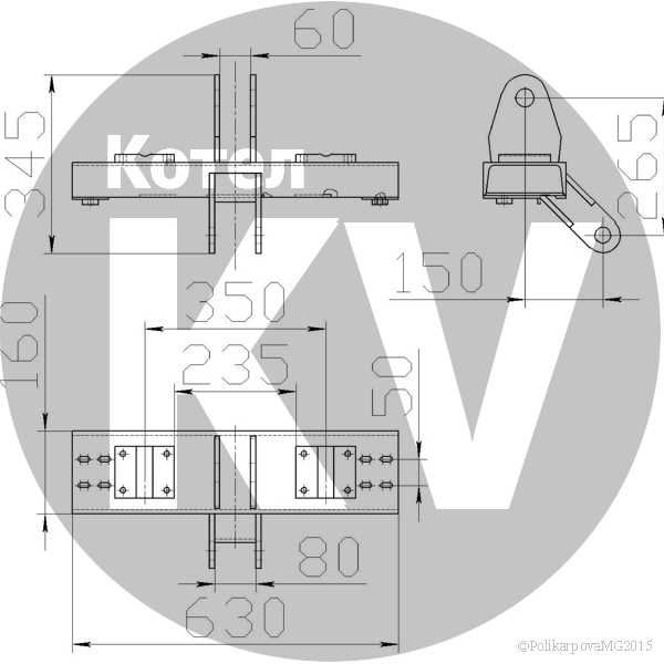 Чертеж каретки в сборе ТШПМ-0,8