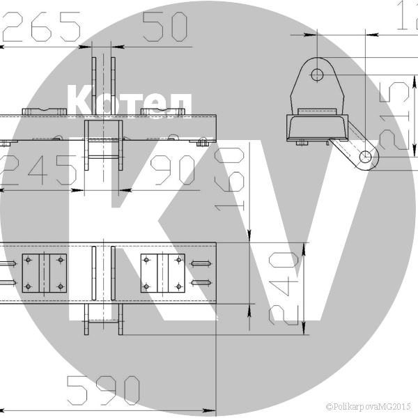 Чертеж каретки в сборе ТШПМ-2,0