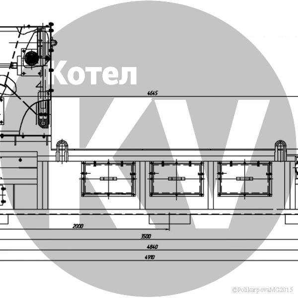 Чертеж топки ТЛП 0,8х3,32