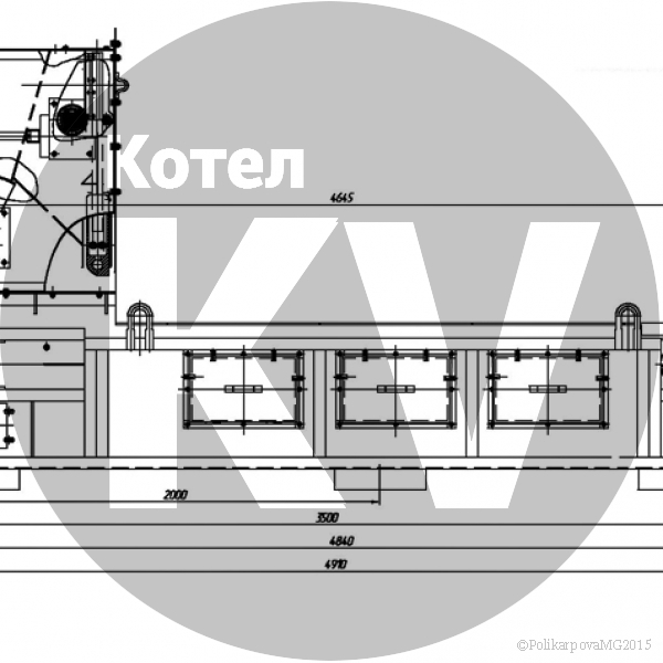 Чертеж топки ТЛПХ 1,1х3,5