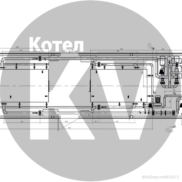 Модульная котельная 2 МВт вид сверху