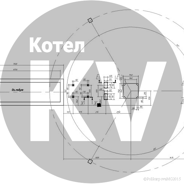 Модульная котельная 800 кВт план фундамента на 0 отметке