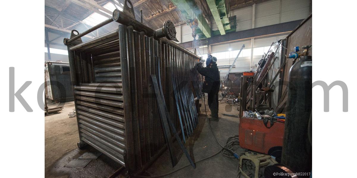 Котел водогрейный  на твердом топливе