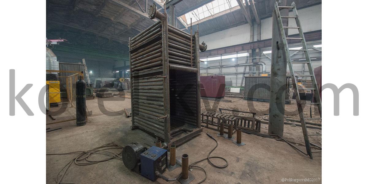 Котел водогрейный  на твердом топливе